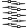 eMagTech 10 pezzi tubo flessibile freno bicicletta cambio connettore 26 mm adatto per mountain bike e bici da strada manutenzione e modifica nero