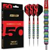 RED DRAGON Darts - Collezione Classici 50 Anni - Shockwaves 26g - 90% tungsteno - Set Professionale Freccette Acciaio - Include Flights e aste (shafts).