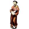 Inmaculada Romero IR San Francesco D'Assisi Figura Motivo 30 Cm. Arredamento Resina di Base