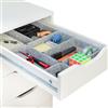 Rajas Goods Organizer per cassetti compatibile con cassettiera Ikea Alex, set di 10 organizer modulari in feltro, vestibilità perfetta (leggero)