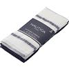 Nautica Cotton Classics - Set di 3 strofinacci da cucina, 45,7 x 71,1 cm, colore: blu navy/bianco a righe