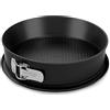 Formegolose™, Tortiera apribile 1 fondo Ø 28 cm, Fondo Salvagoccia, Acciaio con rivestimento antiaderente, Nero