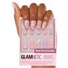 Glamnetic Press On Nails - Wild Card | Opak UV Finish Short Pointed Almond Shape, unghie pastello riutilizzabili in 12 misure - 24 set per unghie con colla