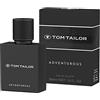 Tom Tailor Profumo da uomo Adventurous for him EdT, 30 ml, profumo legnoso, emozionante, da uomo, per ogni età, profumo aromatico da uomo in bergamotto, lavandina e vaniglia, casual e unico
