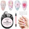 SUPWEE Gel per scultura 3D, trasparente, tinta unita, per unghie, antiaderente, per nail art, con pennello per unghie e stampo in silicone, 15 g