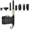 Silk'n Multistyler con testa flessibile - Asciugacapelli con spazzola e piastra lisciante - SilkyAir Flex - Asciugacapelli & Styler All-in-One - Accessori 8 in 1 con custodia - 1300 W - Oro Nero