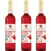 HÖLLINGER - JUST LOVING NATURE Höllinger Sciroppo Strawberry Daiquiri Biologico, Concentrato 1:9, Senza Alcol, Stile Havana, 1500ml, 3 Bottiglie