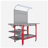 Tavolo Di Saldatura Mobile Masterplat Max Completo 1500x600mm, Spessore 6mm, Fori 16mm