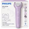 Philips Epilatore Serie 9000 - Epilatore elettrico Wet & Dry senza fili, per gambe, corpo e zona bikini, con ProGuide, 9 accessori, tra cui testina pedicure, autonomia di 60 minuti, modello BRE728/00