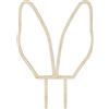 Libetui Decorazione per torta coniglio 20cm Cake Topper Made in EU decorazione per torta coniglietto pasquale decorazione torta Pasqua decorazione torta Cake Topper orecchie di coniglio in legno