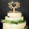 Miss-shop Mr et Mrs Cake Topper,Sposa Decorazione Torta di Legno, per Mr & Mrs Wedding Cake Topper Decorazione