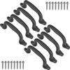 Dolibest Set di 8 Maniglie di Sicurezza per Parco Giochi, Altalena, Set di manopole di Sicurezza per Bambini, per Set da Gioco, casa Giochi, Telaio da Arrampicata, Maniglie per casa da Gioco (Nero)