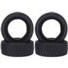 KEEDA Pneumatici in gomma da 65 mm per auto RC 1:10 On Road, 4 pneumatici per Traxxas, Tamiya, HSP, HPI, Kyosho, Touring Car
