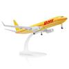 QIYUMOKE 1/300 737 Modello di aeroplano in metallo pressofuso -dhl737 per adulti, modello aereo con supporto (21,1 cm di lunghezza), regalo per appassionati di aviazione, decorazioni da tavolo