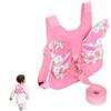 Watlikeup Pettorina per bambini, guinzaglio 3 in 1 per zaino per bambini, redini per bambine da 1 a 3 anni, design con ali di farfalla, redini di sicurezza regolabili per camminare, 1-6 anni (rosa)