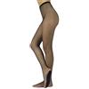 CALZITALY Collant a Rete con Soletta Comfort, Calze Danza Professionali, Naturale Abbronzato, Nero, S M L XL, Calzetteria Italiana (S, Nero)