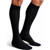 Lucchetti Socks Milano 6 PAIA calze da uomo lunghe filo di scozia 100% cotone rimagliate Made in Italy (39-42, Nero)