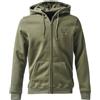 Baddery Giacca in pile da uomo - Ricamo di cervo (Verde militare XL)