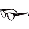 DSQUARED2 Occhiali da donna, Avana Nero, 49
