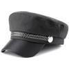 Ockyunoo Cappello da Autista per Uomo e Donna, Cappello con Visiera Donna, Cappello da Autista Nero Retrò Piatto Top Cappello, Cappello Donna con Visiera, Coppola Donna, Adatto a Tutte le Stagioni (Nero)