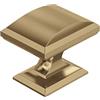 Amerock Pomello per armadietto, bronzo champagne, lunghezza 32 mm, per cassetti, candela, accessori per cucina e bagno, ferramenta per mobili