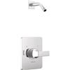 Delta Faucet Velum 14 Series - Kit di finiture cromate con valvola per doccia monofunzione, maniglia doccia, kit Delta doccia, cromato T14237-LHD (soffione doccia e valvola non inclusi)
