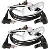 Retevis Cuffie Walkie Talkie 2 Pin Auricolare con Acustico Trasparente Tubo Compatibile con Motorola CP040 DP1400 GP68 GP88 GP300 CT150 Pro1150 HYT TC-500 TC-600 Ricetrasmettitore (2 pz)