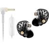 KZA COUSTICS KZ Phantom Cuffie in ear, auricolari gaming con alloggiamento interamente in metallo, suono nitido e bassi profondi, vestibilità sicura per tecnici del suono e musicisti.