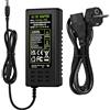 Taormey Adattatore di alimentazione universale da 24 V, 6 A, CA 100-240 V fino a CC 24 V, 6 A, alimentatore per strisce LED, TV, DVD, LCD, monitor radio, fotocamera, presa europea 5,5
