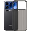 GIOPUEY Cover Compatibile con Xiaomi 17 PRO Max, Materiale PC Rigido Custodia, Comodo e Liscio al Tatto Case，Antiurto, Anti-Impronta - Translucent Black-B