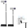 Eirolace Supporto per Proiettore Regolabile in Altezza 30-130 cm con Rotazione 360°, Portata Max 5 kg, realizzato in Acciaio al Carbonio, Compatibile con proiettori, fotocamere, Telecamera
