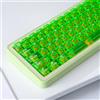 Sumgsn Set di 114 copritasti trasparenti per tastiera meccanica Cherry con profilo in policarbonato, adatti per switch Cherry Mx, colore: verde brillante trasparente