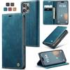 Ottcooed Cover per iPhone 16 Pro Max Custodia, Cover Pellicola a Libro Portafoglio in Pelle Porta Carte Protettiva Slot per Scheda Flip Case Wallet Case con iPhone 16 Pro Max, Blu verde