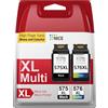 SUNPRINTZ PG-575XL CL-576XL Cartucce d'inchiostro Sostituzione per Cartucce Canon 575 576, PG575 CL576 PG-575 XL CL-576 XL per Canon Pixma TS3550i TR4750i TS3551i TS3750i TR4751i (Nero Colore)