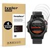 iVoler 4 Pezzi Pellicola Vetro Temperato per Garmin Instinct 2X / 2X Solar 50mm / Garmin Fenix 7S / 7S PRO 42mm / Amazfit T-Rex Ultra, Pellicola Protettiva Protezione Schermo Anti Graffio, Durezza 9H
