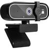 WAKEVLEO Webcam USB, webcam Full HD 1080p per PC e laptop, plug-and-play, webcam con microfono, correzione automatica della luce, visione a 360°, webcam per live streaming, giochi, studio (1080p (copertura