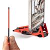 GEOMETRICAL Prov2 - Treppiede tascabile per iPhone, universale, colore: rosso magma