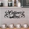 SEGNAYEN Targa con scritta But First Coffee, decorazione artistica da parete in metallo nero per caffè, targa da appendere per bar del caffè con tazza e chicchi, 35x18cm, targhe per caffè, decorazione da