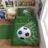 BrandMac Calcio Copripiumino Singolo 140x200 + Federa 65x65 Cotone Gol Stadio Regalo