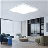 EASY EAGLE Plafoniera led soffitto, 40CM Lampadario led soffitto 6500K, 42W Lampada da Soffitto LED Moderno per Camera da Letto soggiorno Cucina Balcone Bagno Ufficio, Quadrata