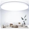 OUILA Ø50CM Plafoniera LED Soffitto 6500K, 48W Lampadario Camera da Letto