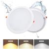 Grebeam 2x Faretti LED da Incasso per Cartongesso Rotondo 36W 3CCT Foro 253-263mm | Grebeam Faretti LED Soffitto 30cm, IP44 5000LM, Bianco Caldo 3000K/Bianco Neutro 4000K/Bianco Freddo 6000K, per Bagno
