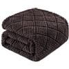 Whale Flotilla Coperta Plaid in Pile di Microfibra, Coperta Morbida, Calda e Soffice per Letto Singolo e Matrimoniale, Copridivano Leggera per Ogni Stagione, 130 x 150 cm, Caffè