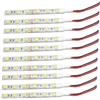 Vrabocry 10 pezzi 5050 LED flessibile striscia di luce DC 12 V bianco freddo 6000 K 10 cm IP65 pannello impermeabile cucina luci mobili scaffali lampada
