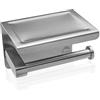 Dolvhin® Porta Carta Igienica Senza Forare con Mensola | Moderno Portacarta Adesivo in Acciaio Inox | Porta Rotolo Per WC e Bagno | Grigio argento