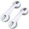 Eterspr 2 Pezzi Ventosa con Maniglia per Doccia, Maniglia per Vasca in Plastica (Non c'è Bisogno di Perforare), Per Bagno Antiscivolo, Bambini e Portatori di Handicap (Grigio Chiaro)
