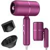 Oskuglin Asciugacapelli Professionale Ionico 2000W Pieghevole | 2 Velocità 3 Temperature + Aria Fredda | Diffusore & Concentratore per Ricci e Lisci - Phon da Viaggio Leggero