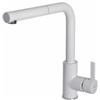 Elleci PRONTA CONSEGNA - SPEDIZIONE IMMEDIATA Elleci MGKC0268 Miscelatore monocomando Cucina con doccetta estraibile finitura Granitek Bianco 68