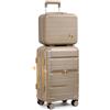 Sea choice Valigia da viaggio Espandibili Bagaglio a mano Cabina Trolley set di valigie trolley con 4 Doppie Ruote a 360° et Chiusura TSA, 55cm