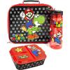 Super Mario Lunch Box Set per Bambini | Yoshi Childrens School Food Bag, bottiglia d'acqua senza BPA 580ML e snack pot | Regali di merchandising per giocatori taglia unica